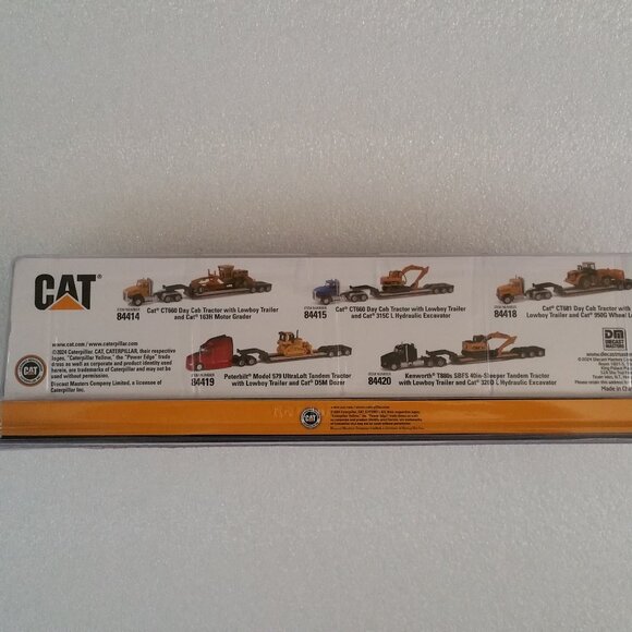 Cat® Semi Tractor with Lowboy Trailer and Diecast Machines - Picture 3 of 10